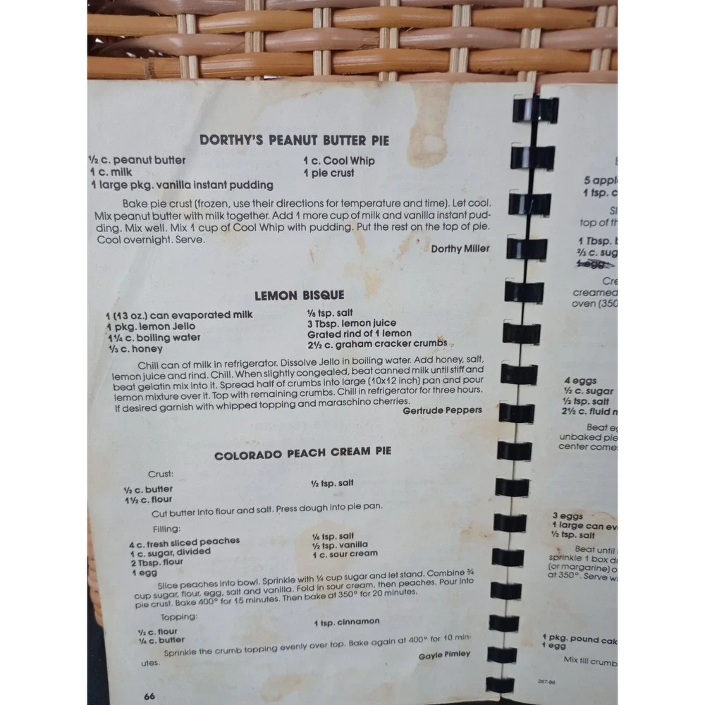 What's Cooking In Klickitat Cookbook Klickitat, Washington Very Rare Spiral 1986